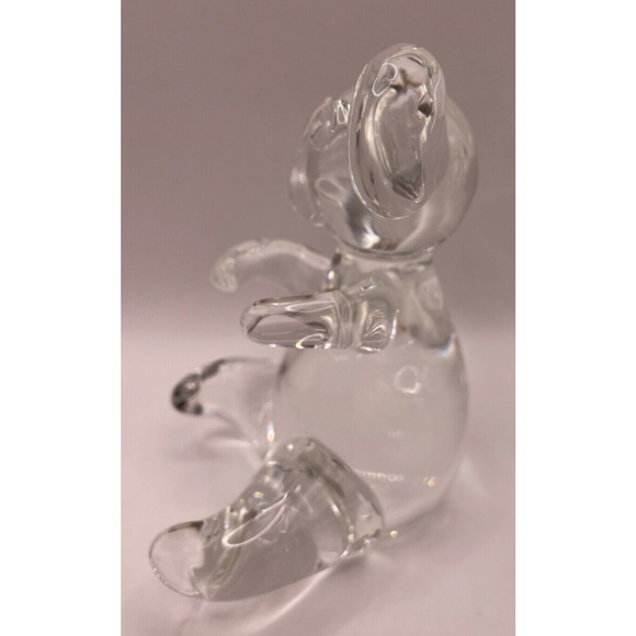 Vintage Handcrafted Art Glass Koala Bear Figurine/Paperweight- Clear Glass - Picture 8 of 9